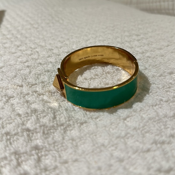 Gold and turquoise Kate spade bangle - Picture 2 of 3
